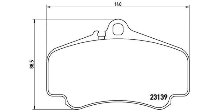 Brembo Brake Pads Front Porsche 911 (996/ ( Set Lh&Rh) (P65011)