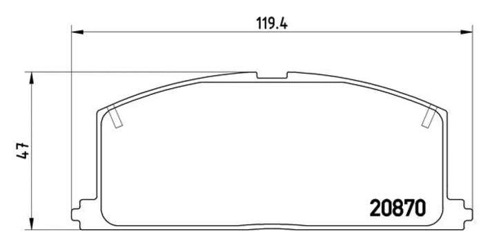 Brembo Brake Pads Front Toyota Corolla ( Set Lh&Rh) (P83011)