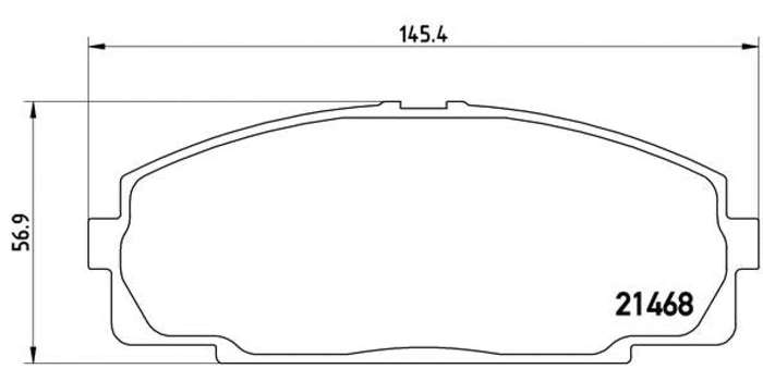 Brembo Brake Pads Front Toyota Quantum ( Set Lh&Rh) (P83092)