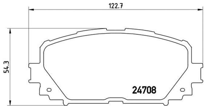 Brembo Brake Pads Front Toyota Yaris ( Set Lh&Rh) (P83101)