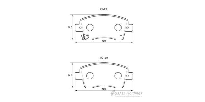 Brake Pads Front Toyota Etios 1.5 2Nr Fe (SAFELINE D3942S) (SET LH & RH Wheel)