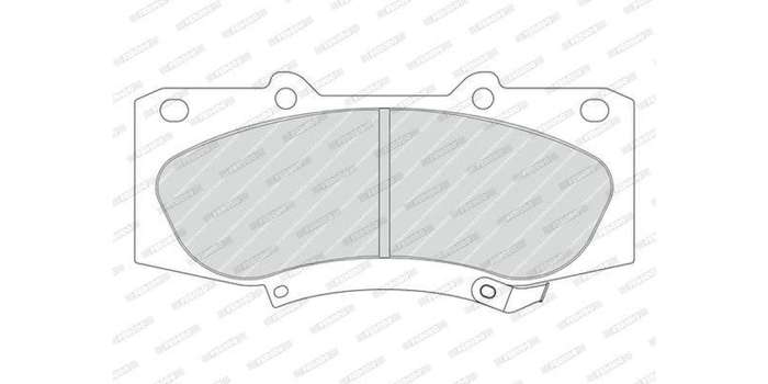 Brake Pads Front Toyota Hilux D4d Vvti (05 16) (FERODO FDB4334) (SET LH & RH Wheel)