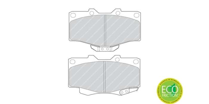 Brake Pads Front Toyota Prado (97 02) Hilux (95 05) Landcruiser (92 07) (FERODO FDB797) (SET LH &...