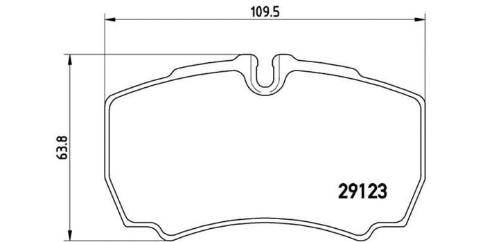 Brembo Brake Pads Rear Ford Transit ( Set Lh&Rh) (P24084)