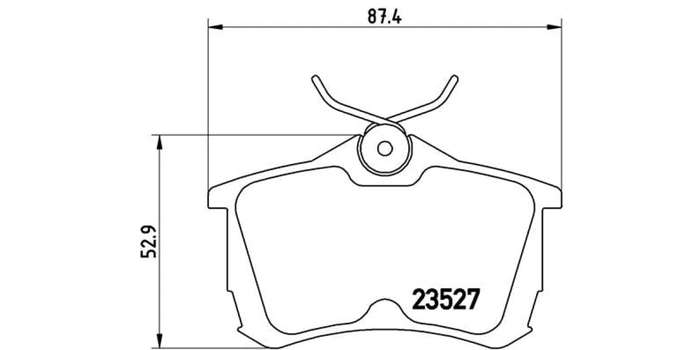 Brembo Brake Pads Rear Honda Accord ( Set Lh&Rh) (P28030)