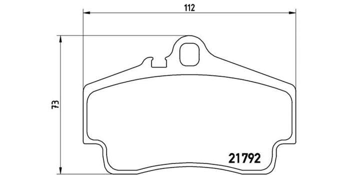 Brembo Brake Pads Rear Porsche 911/Boxst ( Set Lh&Rh) (P65008)