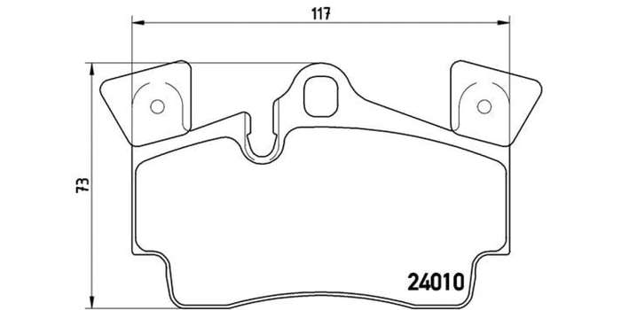 Brembo Brake Pads  Audi Q7 ( Set Lh&Rh) (P85088)