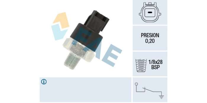 Oil Pressure Switch 0.2 1/8X28Hbsp Nissan (H16De,Mr20De,Yd22Eti,Qr25De,Ka24De,Yd25Ddti,Vq40De) (F...