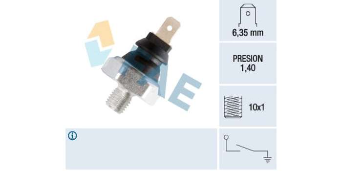 Oil Pressure Switch 1.4 M10X1 Blac Audi,Vw (Cn,Wb,Aar,Aah,Agn,Adr,Aeb,Abc,Ack,Bdv,Are,Hm,Hv,Aal) ...