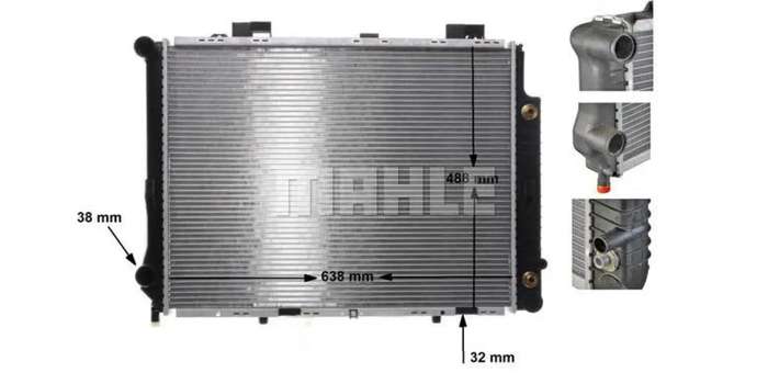 Radiator Aluminium Mercedes E Class (Behr-Mahle)  6410253