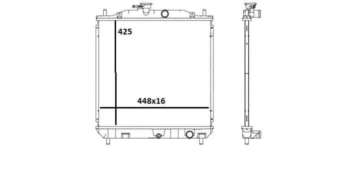 Radiator Toyota Avanza 1.3 S,Sx K3-Ve 2006-2015