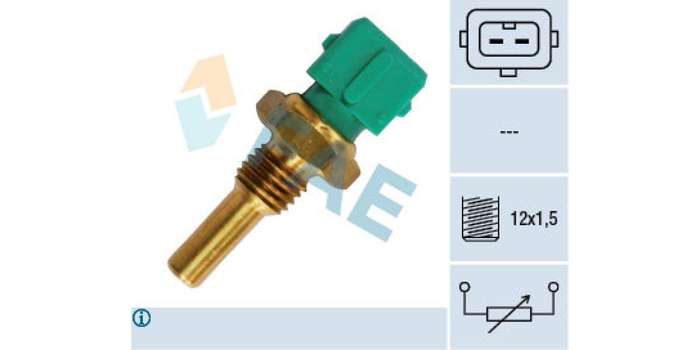 Temperature Switch 2Pin M12X1.5 Peugeot 306 Xr 1.6 Tu5Jp (FAE) (33600)