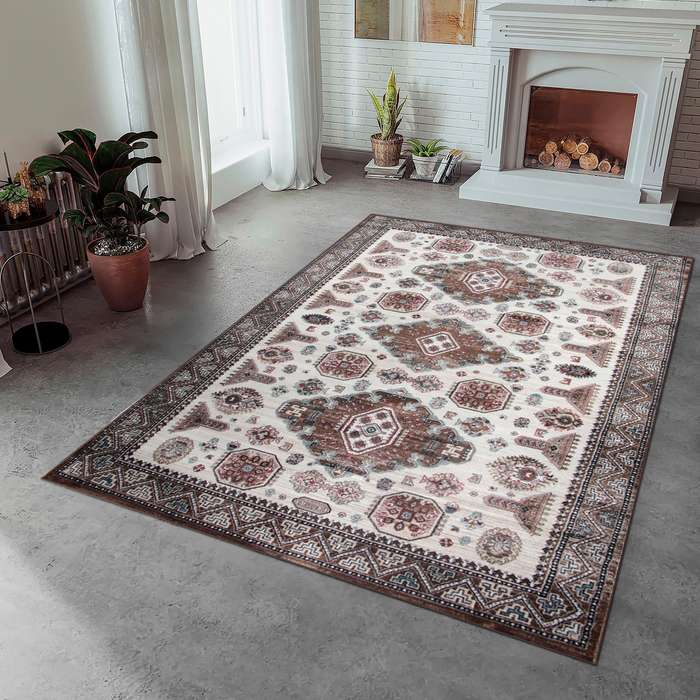 Hereke Zerhan Brown Rug