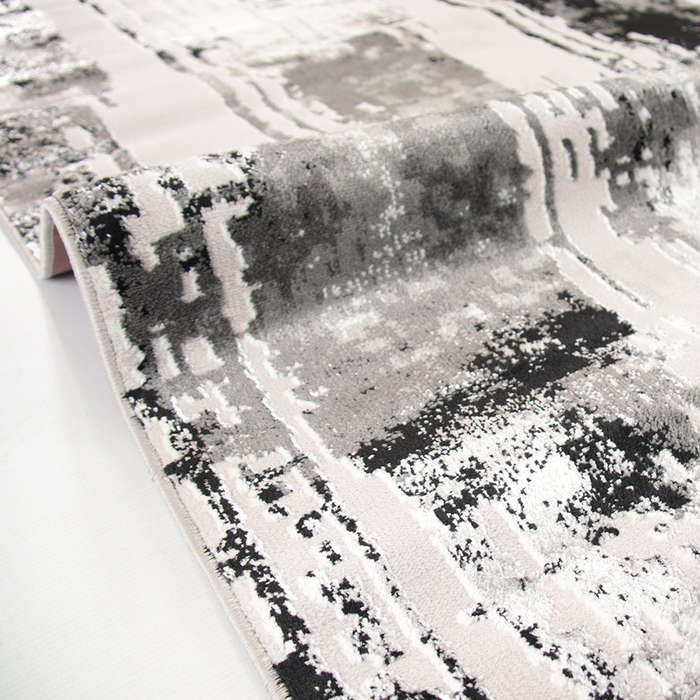 Alin Serune Black Grey Rug