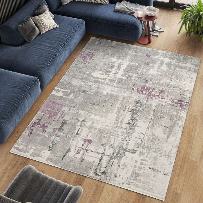 Lilla Lunet Light Grey Rug