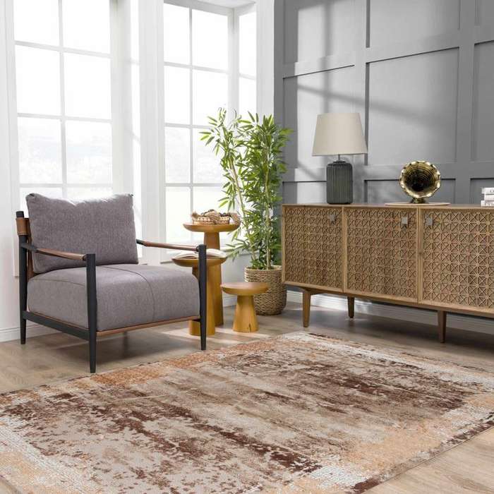 Alin Dark Beige Rug - 04391A