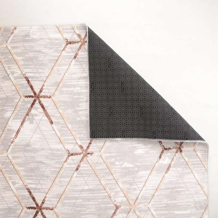 Digital Gold Line Washable Rug