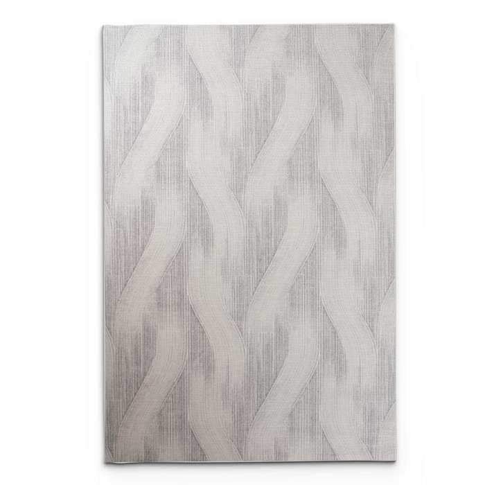 Digital Grey Wave Washable Rug