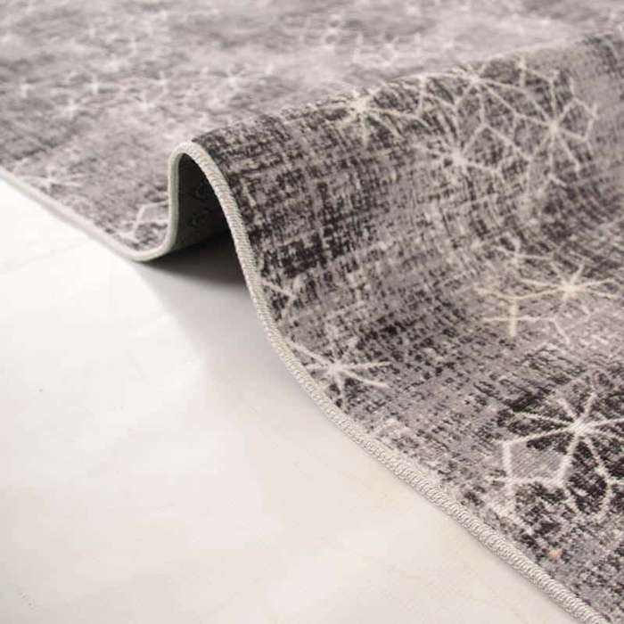 Digital Snowflake Washable Rug