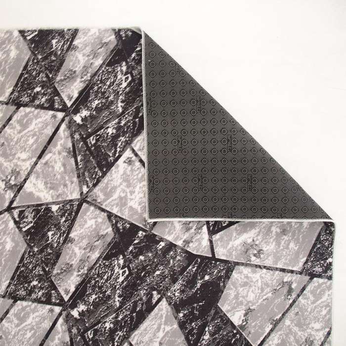 Digital Triangle Pattern Washable Rug