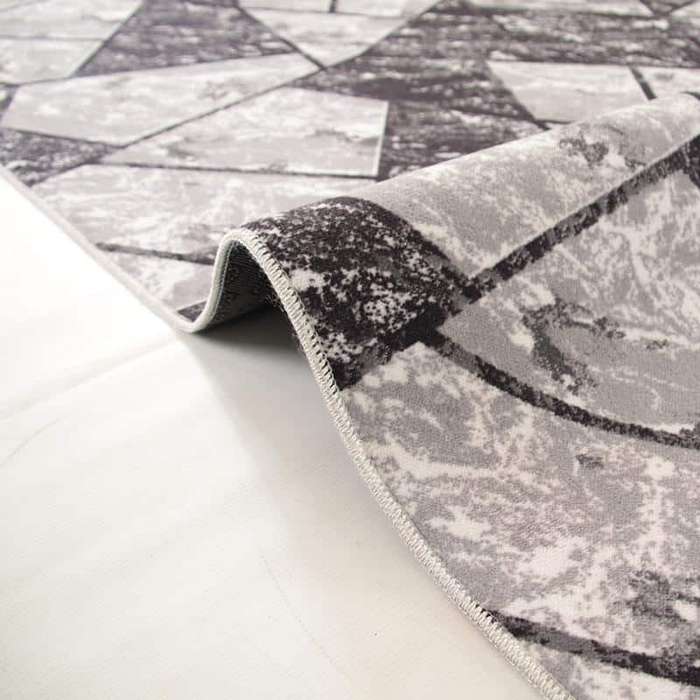 Digital Triangle Pattern Washable Rug