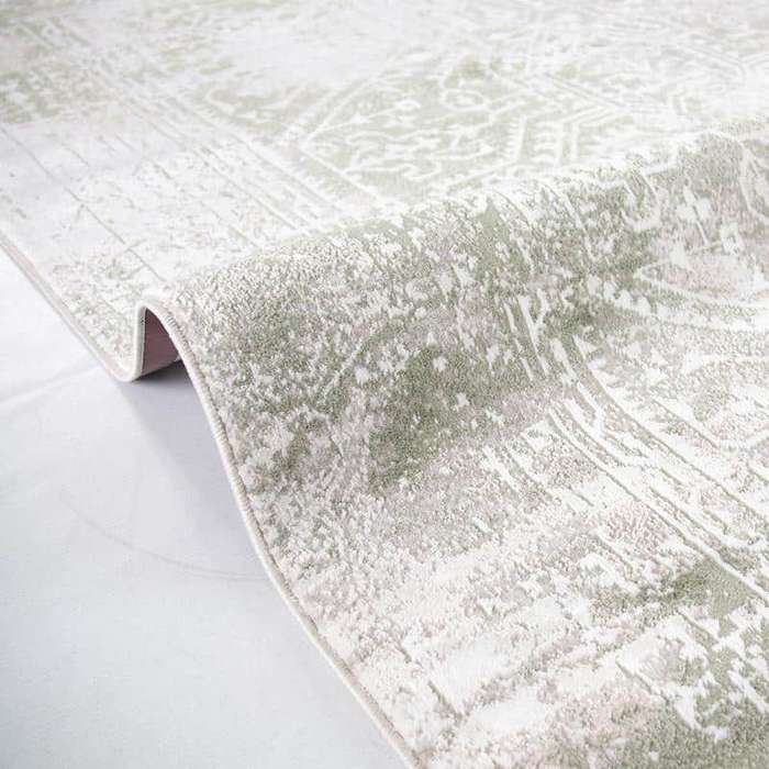 Diva Cream Green Rug - MR242