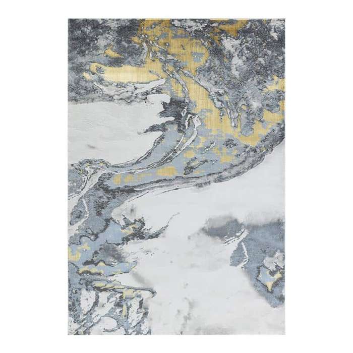 Elit Crimp Grey Gold Rug