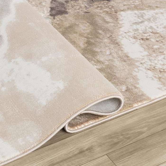 Elit Plain Beige Brown Rug