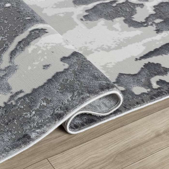 Elit Post Grey Black Rug