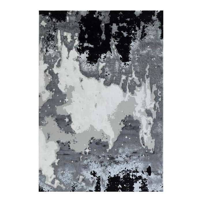 Elit Post Grey Black Rug