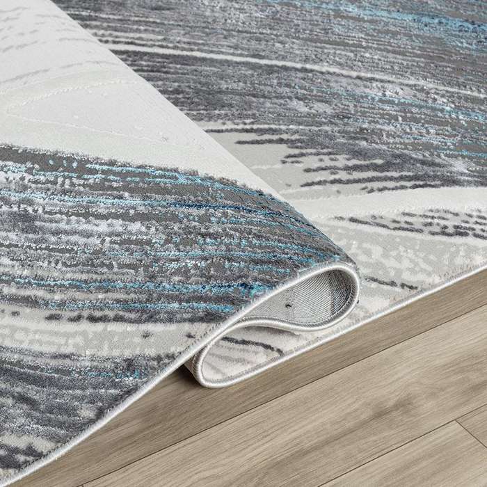 Elit Ribbon Grey Blue Rug