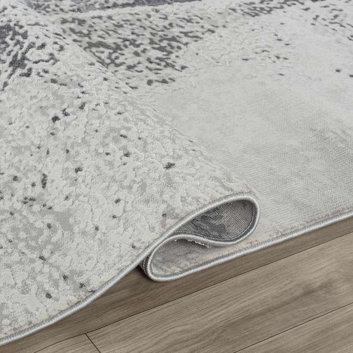 Elit Rustic Grey Black Rug