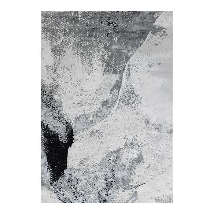 Elit Rustic Grey Black Rug