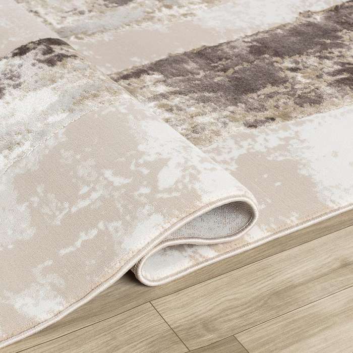 Elit Stripe Beige Brown Rug