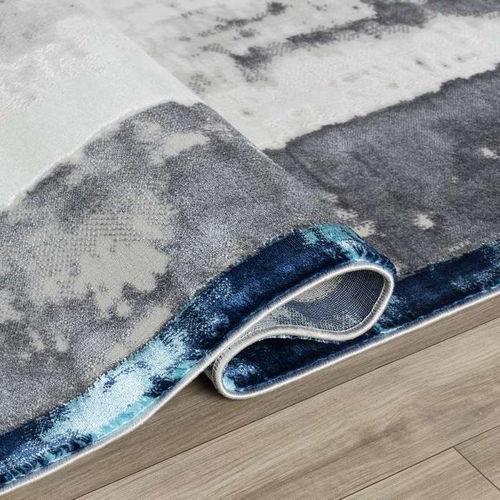 Elit Texture Grey Blue Rug