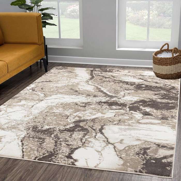 Elit Zenpine Beige Brown Rug