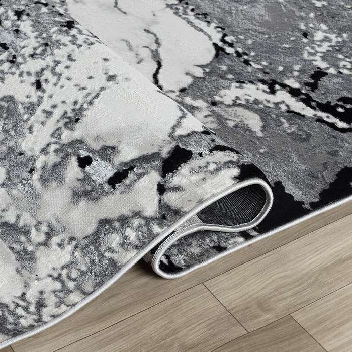 Elit Zenpine Grey Black Rug
