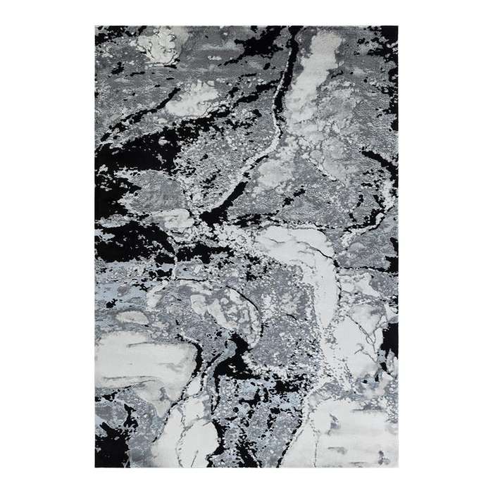 Elit Zenpine Grey Black Rug