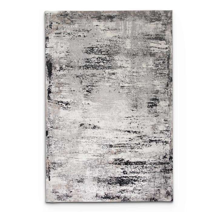 Merry Grey Black Rug MR267