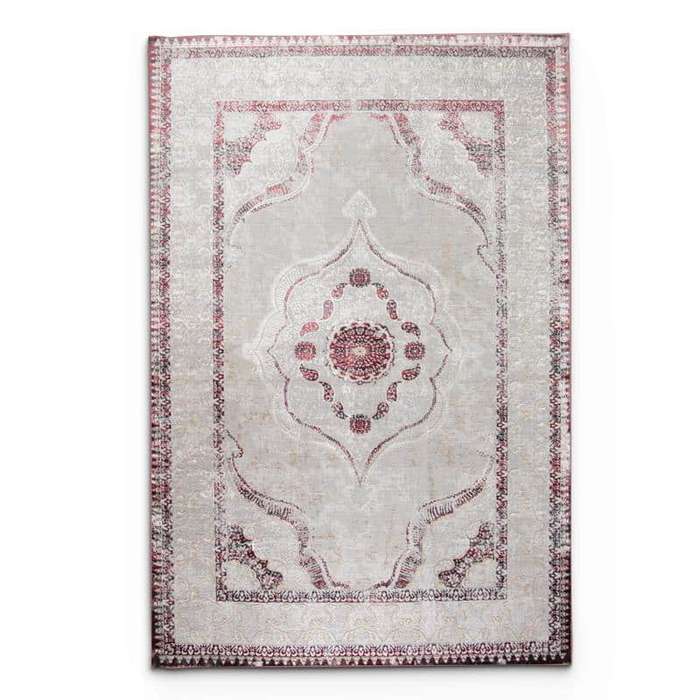 Star Grey Red Black Rug - LP438