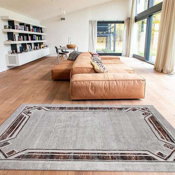 Star Modern Dot Brown Rug