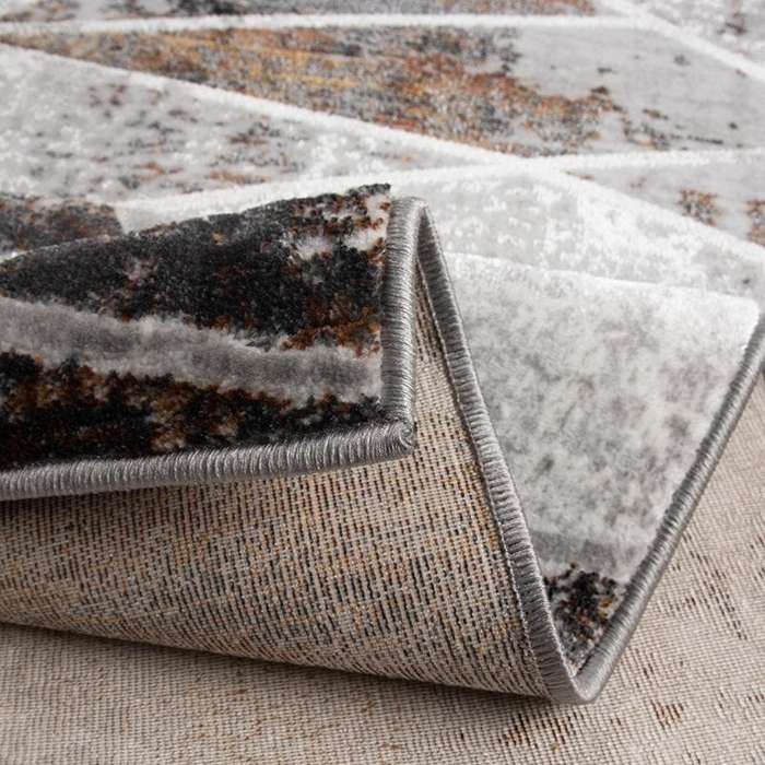Star Modern Black Puzzle Rug