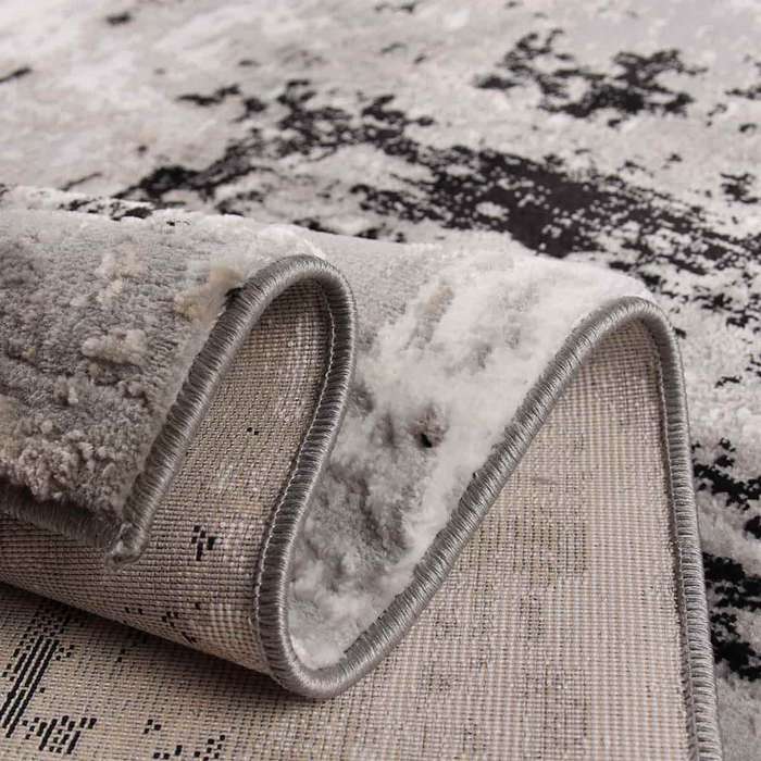 Diva Black Brush Rug