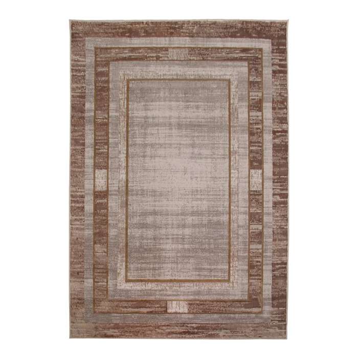 Star Frame Brown Rug