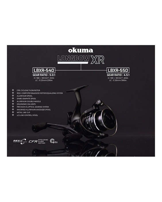 Okuma Longbow Baitfeeder Reel XR-540 4+1BB