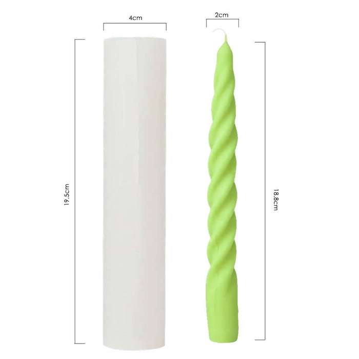 3D Silicone Candle Molds Twist
