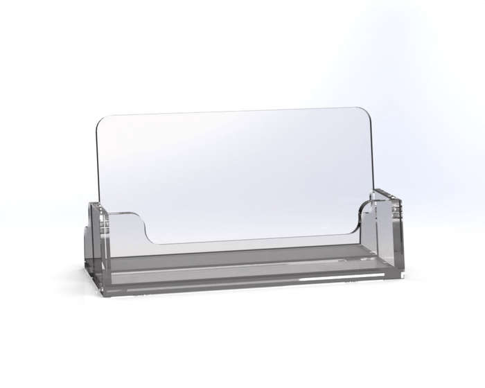 Professional Acrylic Business Card Holder  Perfect for Office or Reception Use