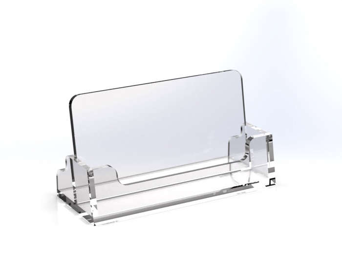 Professional Acrylic Business Card Holder  Perfect for Office or Reception Use