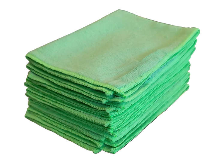 General Purpose Microfiber Towels Green 30 x 40cm