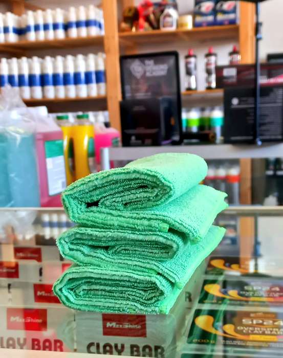General Purpose Microfiber Towels Green 30 x 40cm